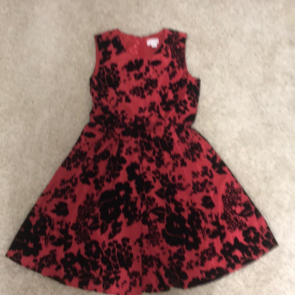 Red and Black Dress